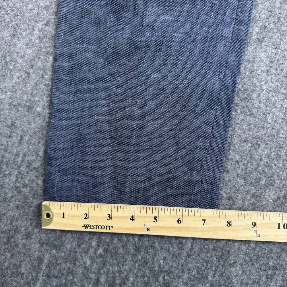 Banana Republic Men's Linen Pants 31x30 Modern Slim Fit Blue Dress Trousers
